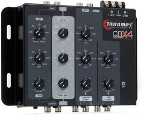 Taramps 898556840118 Crx4 Electronic 4 Way Crossover Rca Channels 8 Volts Rms Car Audio Pr