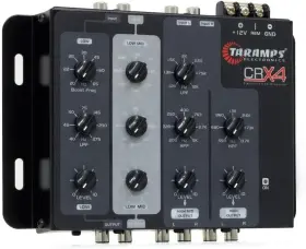 Taramps 898556840118 Crx4 Electronic 4 Way Crossover Rca Channels 8 Volts Rms Car Audio Pr