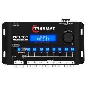 Taramps 908706602401 Usa Dealer- Pro 2.8s Black Dsp Crossover Digital Signal Processor And Eq