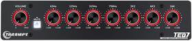 Taramps Teq7red Teq 7 Stereo 7-band Graphic Equalizer Rca Input 2 Channels Hpf Red