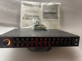Technics Cy-eq77ec Vtg 80s Rare Led Car Stereo 14 Band Audio Graphic Equalizer