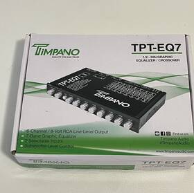 Timpano Tpteq7 Tpt-eq7 7-channel Car Equalizer 6-channel / 8-volt Rca Line-level Output