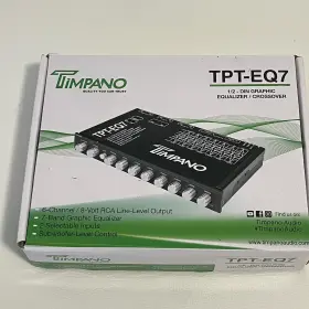 Tpt-eq7 Timpano Tpteq7 7-channel Car Equalizer 6-channel / 8-volt Rca Line-level Output