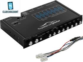 Topstronggear 744759308573 Tsg7eq 7-band Car Audio Graphic Equalizer With Front 3.5mm Aux Inp
