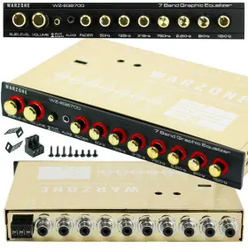 Eq6700 Warzone 1/2 Din 7 Band Car Audio Equalizer Eq With Front Rear Sub Output