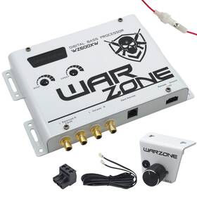 Warzone Wz600xw Digital Bass Processor With Remote And Rca Inputs For Car Audio