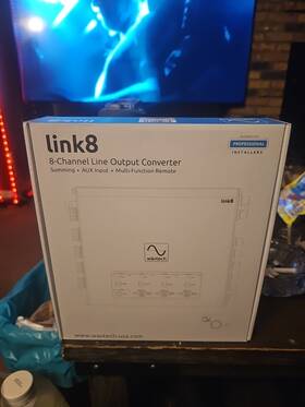 Wavtech Link8-ua Link8 - 8-channel Line Output Converter With Aux Input Summing And Rem