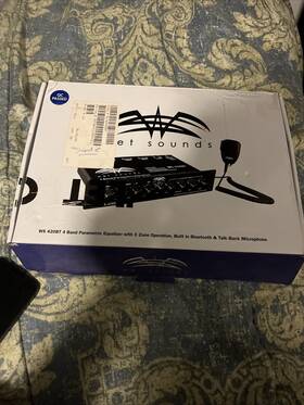 Wet Sounds Ws-420sq 4 Band Parametric Equalizer With3 Zone Operation Talkback Microphone