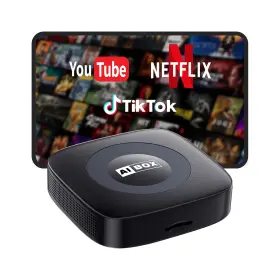 Cxz715 Whybox Wireless Carplay Adapter With Netflix/youtube Ai Box For Iphone And Android Aut