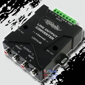 Lc014.4r Xscorpion 4 Channel Speaker To Rca Line Output Signal Converter Hi And Low Usa