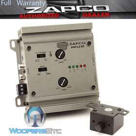 Zapco Asp-l2 Open Box Bt Bluetooth 2-channel In 4 Ch Out Line Driver 9.5 Volts