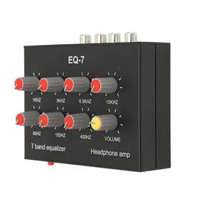 Zopsc Zopsc9ce865xsbk 7 Band Sound Equalizer Output Input 12db High Bass Adjustment Channel Digital