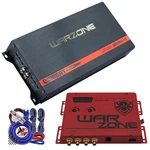 Warzone WC1200.4D 1200W 4-CHANNEL Amplifier + WZ600XR Bass Processor Kit. Price: $214.99.