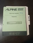 Alpine 3317 Service Manual Original Repair Book 12 Pages Electronic Equalizer Good. Price: $49.99.