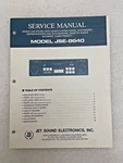 Original Oem Jet Sound JSE-9640 Indash Car Stereo Service Manual Repair Good. Price: $15.19.