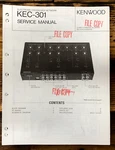 Kenwood KEC-301 Electronic Crossover Service Manual *original* Unspecified. Price: $14.97.