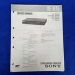 Sony XE-D75 Service Manual Original Paper Oem Repair Guide Usa Unspecified. Price: $22.60.