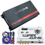 Warzone WC1200.4D 1200W 4-CHANNEL Amplifier + WZ600XW Bass Processor Kit. Price: $214.99.
