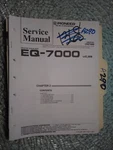 Pioneer EQ-7000 Service Manual Original Repair Book Stereo Car Radio Graphic Unspecified. Price: $19.99.
