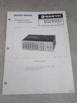 Sanyo EQZ6200 Service Manual WM-3937 Very. Price: $15.00.