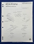 Original Kenwood KCA-R70FM Modulator Service Manual Unspecified. Price: $14.95.