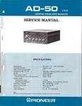Pioneer AD-50 U,c,e Graphic Equalizer Booster Original Service Manual Very. Price: $20.00.