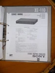 Service Manual For Sony XE-110 Equalizer, Original! Very. Price: $13.52.