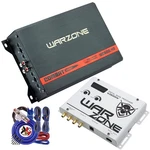 Warzone WC600.4D 600W 4-CHANNEL Amplifier + WZ600XW Bass Processor Wiring Kit. Price: $239.99.