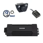Kicker Waterproof 5 Channel 1400W Amplifier W/kit, Remote, Stereo Converter New. Price: $832.93.