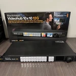 Blackmagic Videohub 10X10 Zero Latency Router (BMD-VHUBSMAS12G1010) Used. Price: $1249.00.