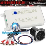 Pkg Soundstream SM4.1000D Marine Motorcycle 4-CH Amplifier + ACX-BT3 Bluetooth New. Price: $239.99.