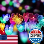 Wonfast Solar String Lights Waterproof 20FT 30 Led Heart-shaped 8 Mode New. Price: $30.92.