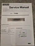 Original Clarion Equalizer Service Manual Model 711EQ Like. Price: $14.00.