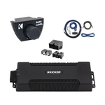 Kicker PXA10005 Channel 1400W Class D Amplifier W/kit, Remote, Quick Connect New. Price: $929.97.