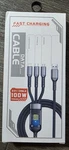 100W 3 Fast Charging Cable Micro Usb Type Super New Box. Price: $5.04.