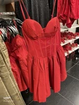 Forever 21 Mesh Corset Mini Fit & Flare Dress Sweetheart Neckline Size New. Price: $29.99.