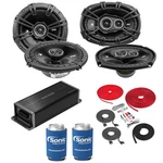 Kicker DSC650 6.5 Speakers + 6X9 KEY200.4 Amp W/ Free Install Kit New. Price: $505.00.