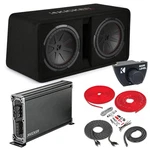 Kicker DCWR122 Dual Subwoofer Enclosure With Amp, Remote & Wiring Kit New. Price: $925.50.