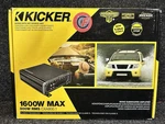 Kicker CXA800.1 - 800W Mono Class D Subwoofer Amp 46CXA8001T Open Box 001730 For. Price: $239.99.