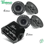 4X Timpano TPT-ST2 Black Tweeters + TPT-500.4 Ohm Compact Channel Amplifier New. Price: $115.85.